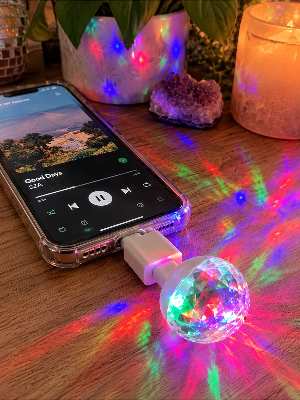 Mini Rave party LED Small Magic Ball 4W Sound Control LED Speaker
